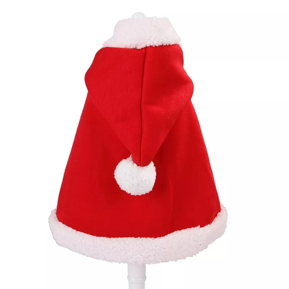 Christmas new red winter warm new year cat dog coat pet clothes hooded cloak