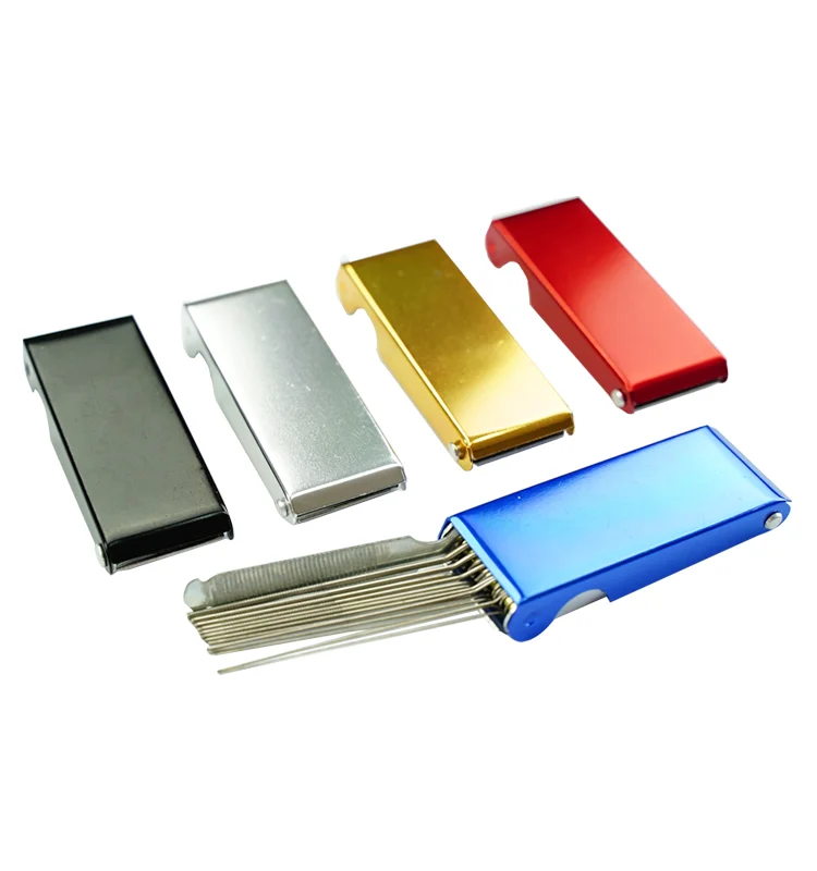 13Pcs in 1 Set Stainless Steel Needle Aluminum Alloy Case Welding Torch Nozzle Tip Cleaner Set