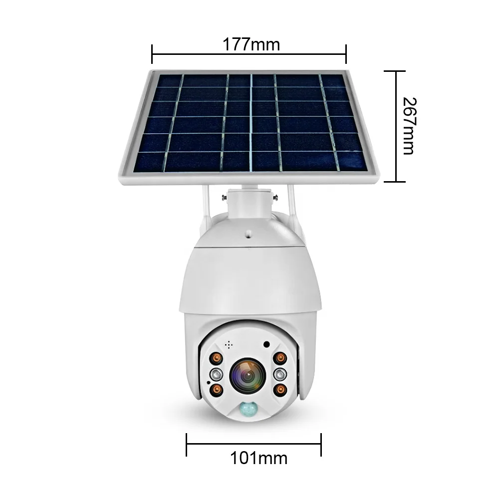 Free Logo Printing OEM ODM Home Security Cctv Camera Solar Powered Security Camera 4G