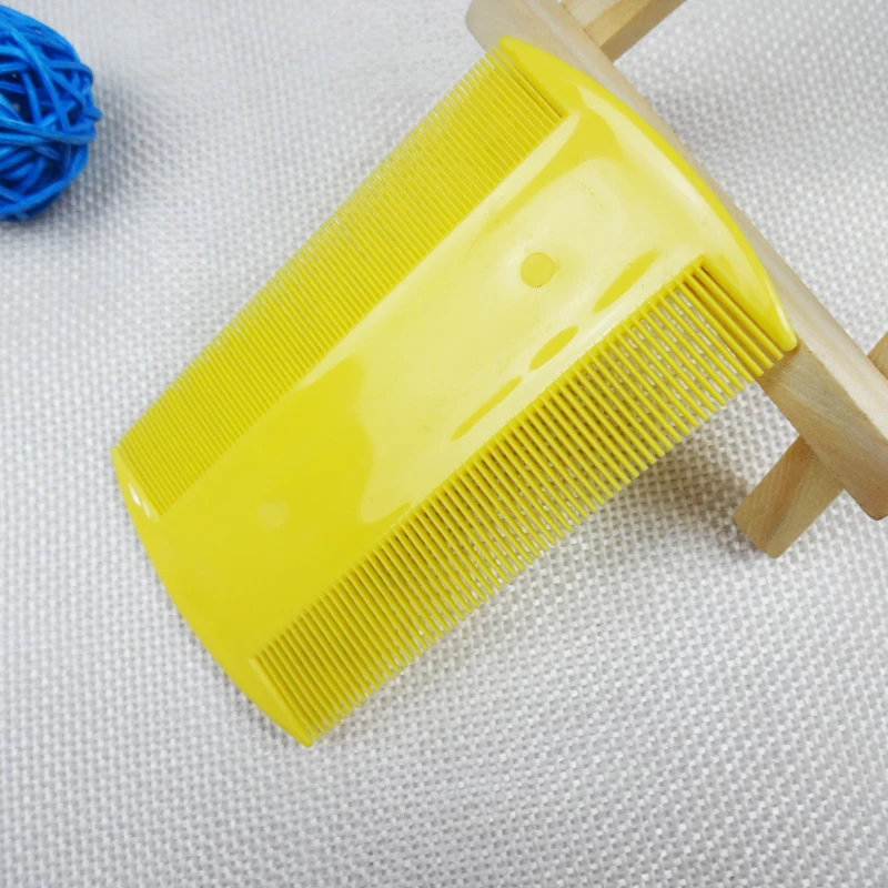 Customized Ultra-Dense Double Sided Plastic Kids Flea Cleaning Comb Anti Grate Fine Tooth Grooming Lice Removal For Cats Dogs