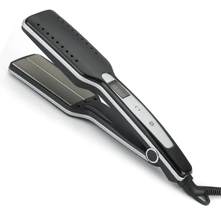 Factory direct professional digital LCD hair straightening two-in-one flat iron fast titanium flat iron hair straightener