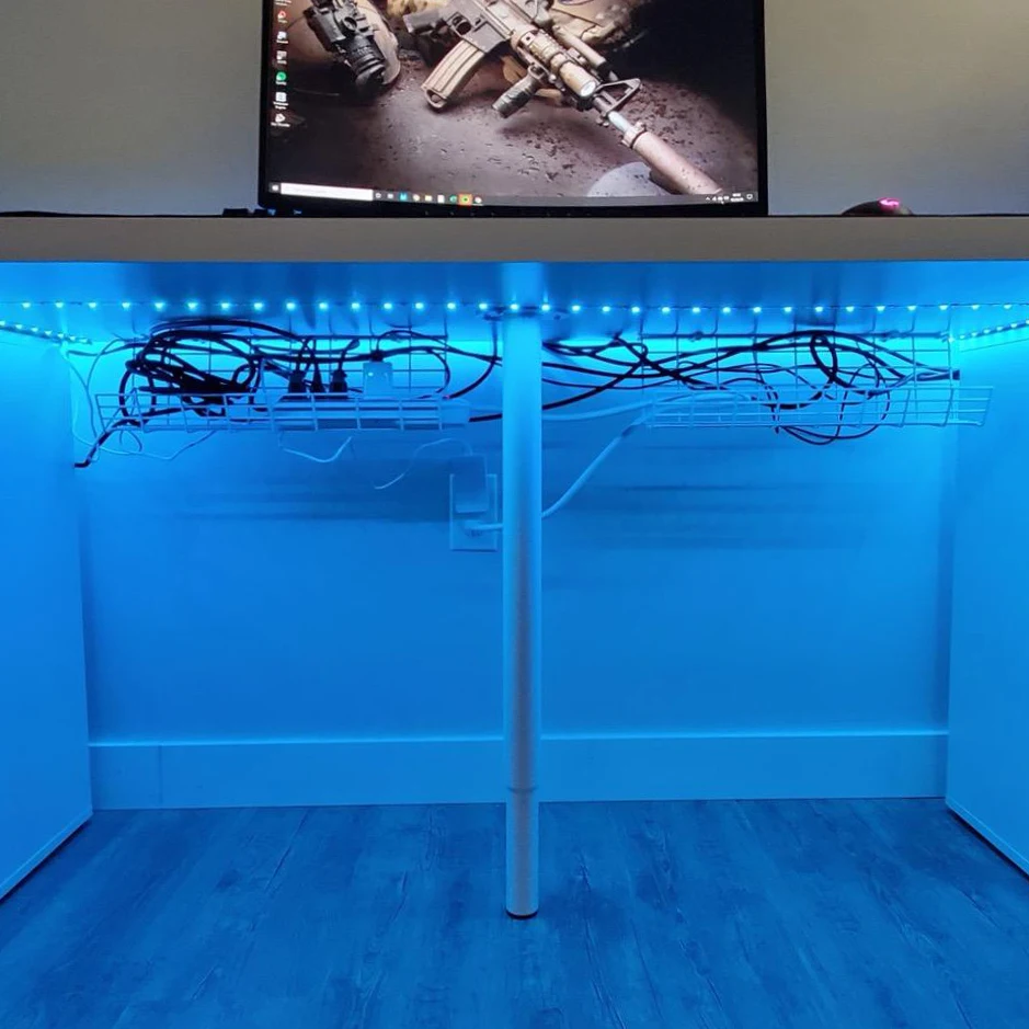 
Wire Management Cords Baskets Cord Holders Cable Ties Metal Steel Cable Organizer Under Desk Cable Management Tray 