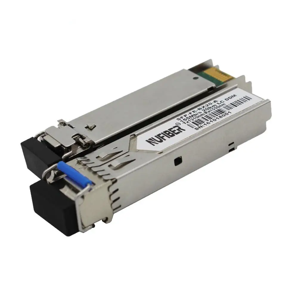 SFP FE-BX20-SM1310 1550 155Mb/s 20km LC DDM Tx1550nm/Rx1310nm Optical Transceiver