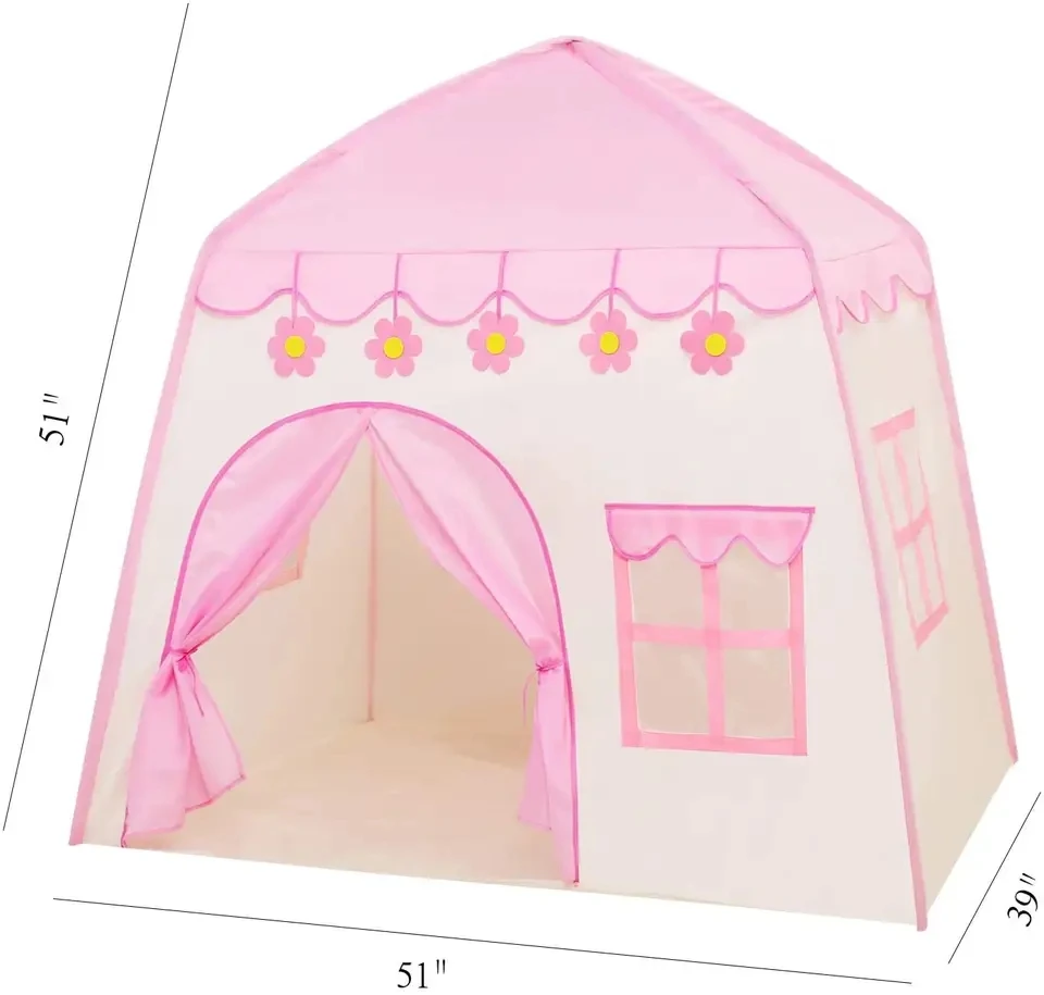 Customization Private Label Prince Princess Castle Play Tent Teepee Tent Kids Baby Game Room Kids Princess Play Ten