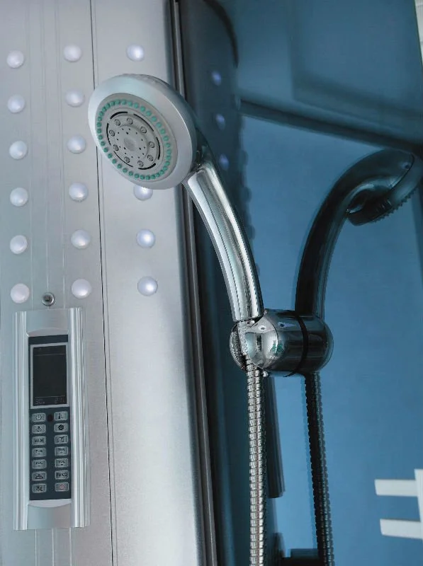 Blue Tempered Glass Steam Shower Bathroom Cabin WS-802L