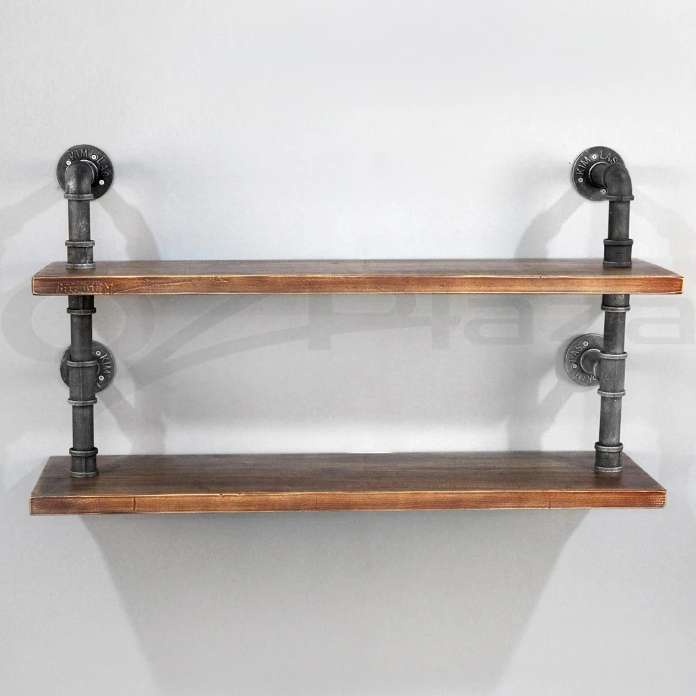 Diy Vintage V Shaped Black Metal Wall Shelves Storage