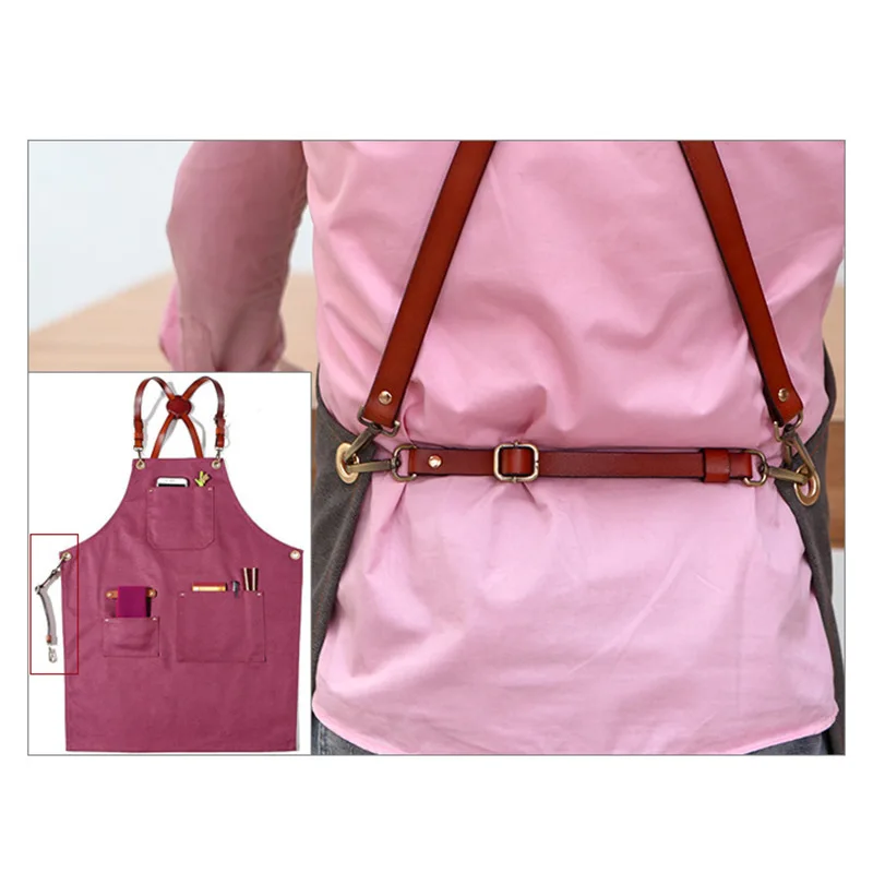 Barber Decor apron Kitchen Restaurant hairstyle coffee milk tea Florist manicure