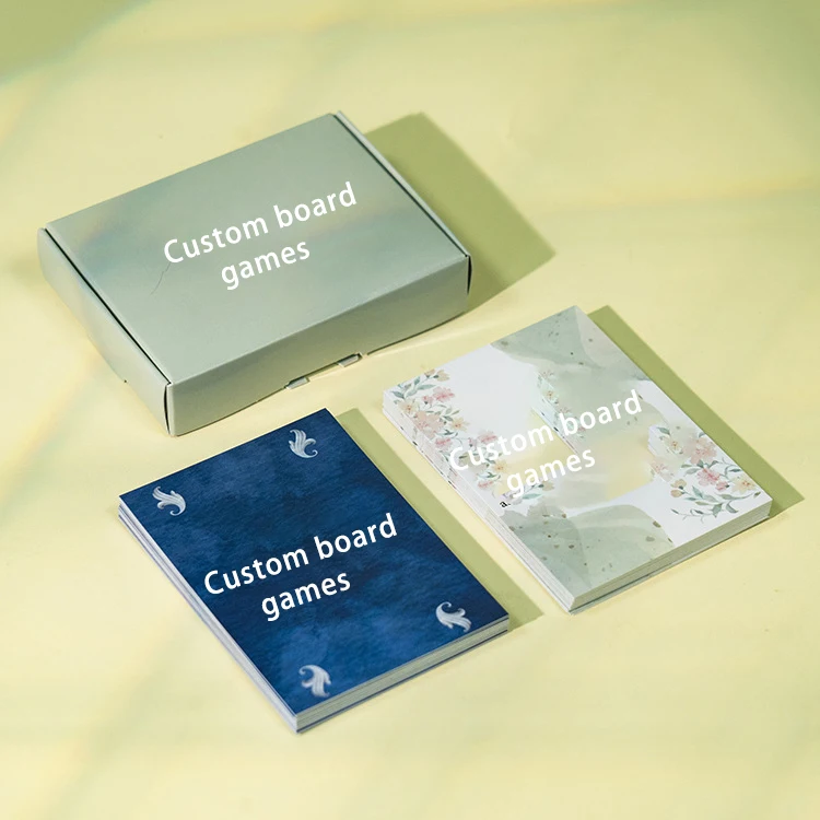 Custom Board Card Printing Deck Personalized Game Cards Party Full Color Game Poker Playing Card With Box