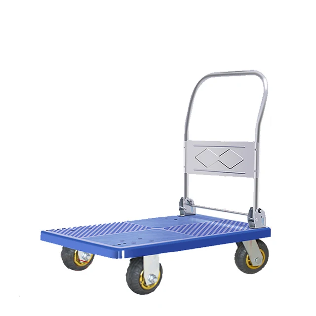 CY 150kgs Plastic platform hand truck folding hand trolley warehouse hand cart