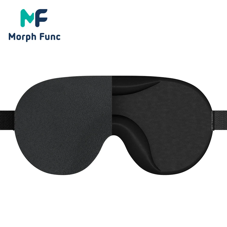 Sleeping Mask Eye, Custom Night Luxury Private Label Adjustable Black Sleep Eye Mask