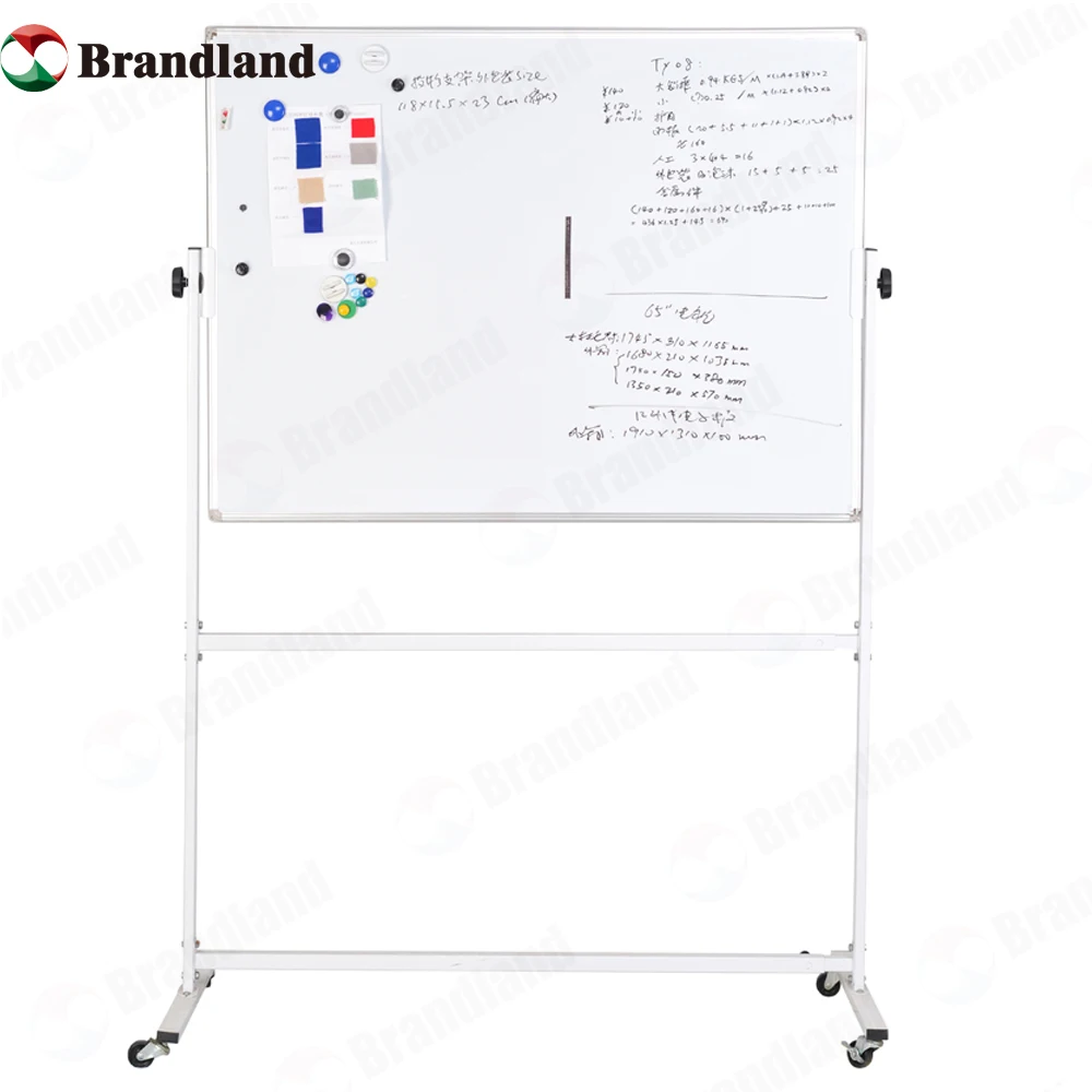 Складная алюминиевая рама, магнитная доска для сухого использования, подставки на колесах, мобильная белая доска для дома, офиса, школы