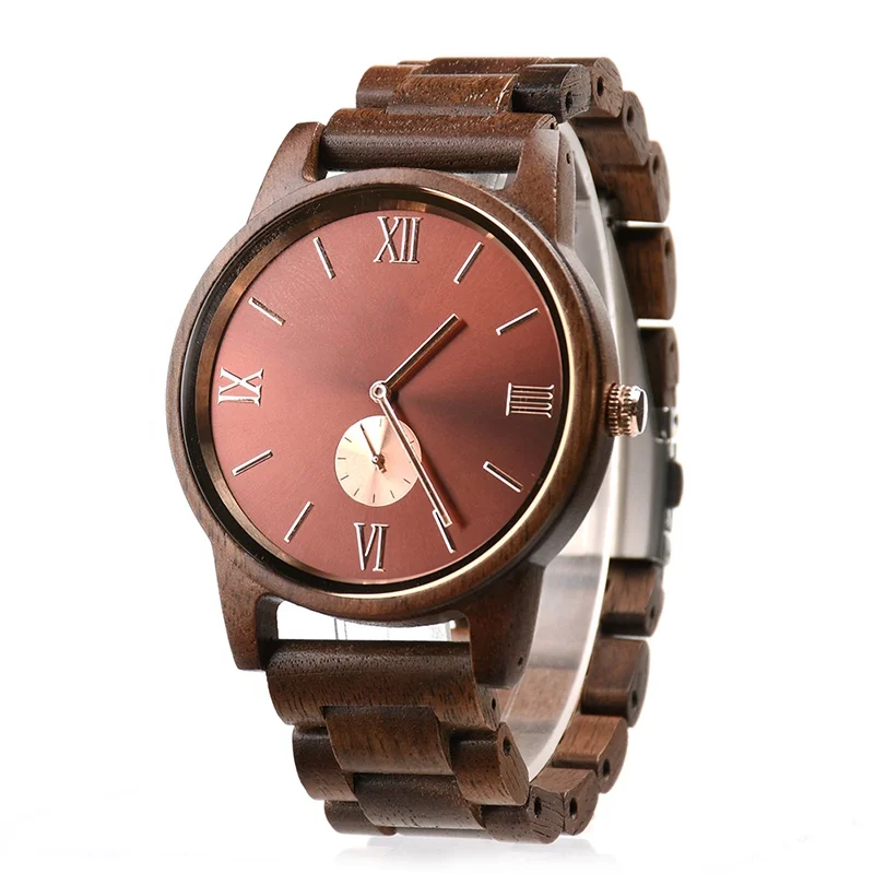 Japan Movt Quartz Wooden Watches Custom Logo Business Fashion Wooden Watches For Men Women