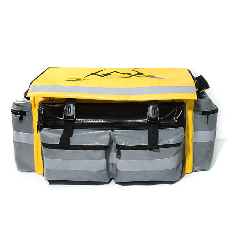 Folding heavy duty vinyl electrical tool kit bags tarpaulin PVC tool bag