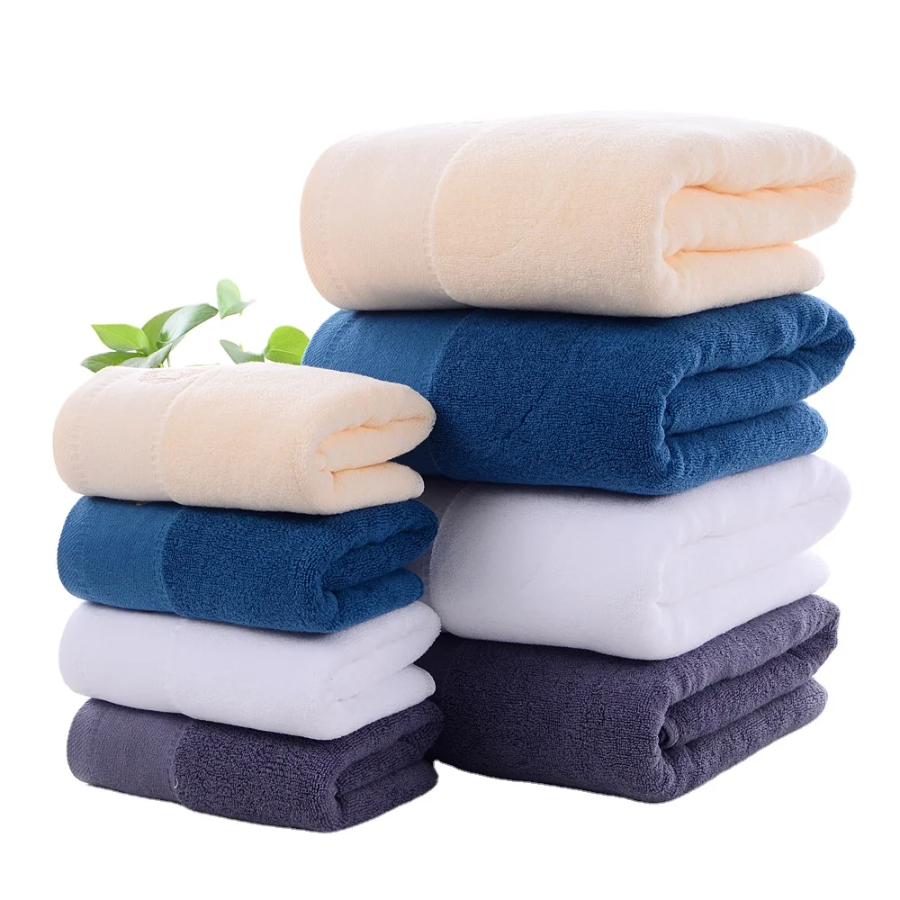 Набор банных полотенец из чистого хлопка для рук/лица, набор банных полотенец с индивидуальным логотипом, 3 шт., китайские фабрики, Размеры 35x75 см/70x140 см, оптовая продажа