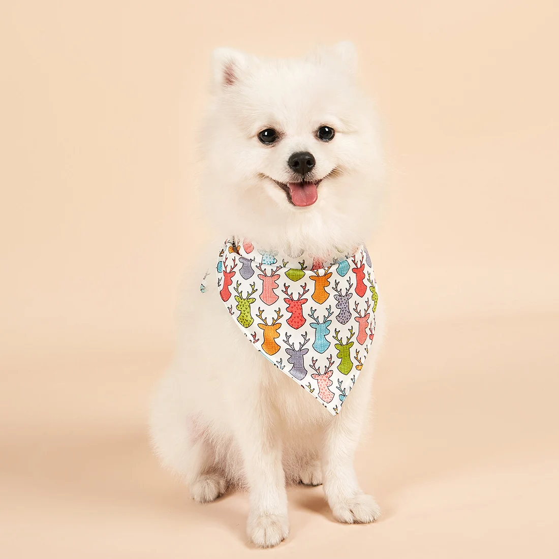 Christmas Design Double Fabric Dog Bandana Small Middle Large Dog Scarf For Holiday