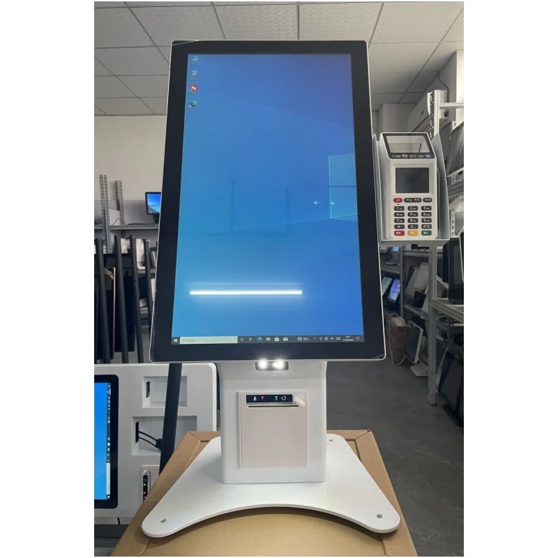 15.6 Inch Fast Food Restaurant Self Service Ordering Kiosk Capacitive Touch Screen Payment machine with NFC card reader