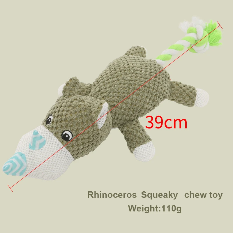 Amazon hot sale 2023 durable squeaky interactive Dog Tug Toy pet dog rope plush toys pet chew dog toys