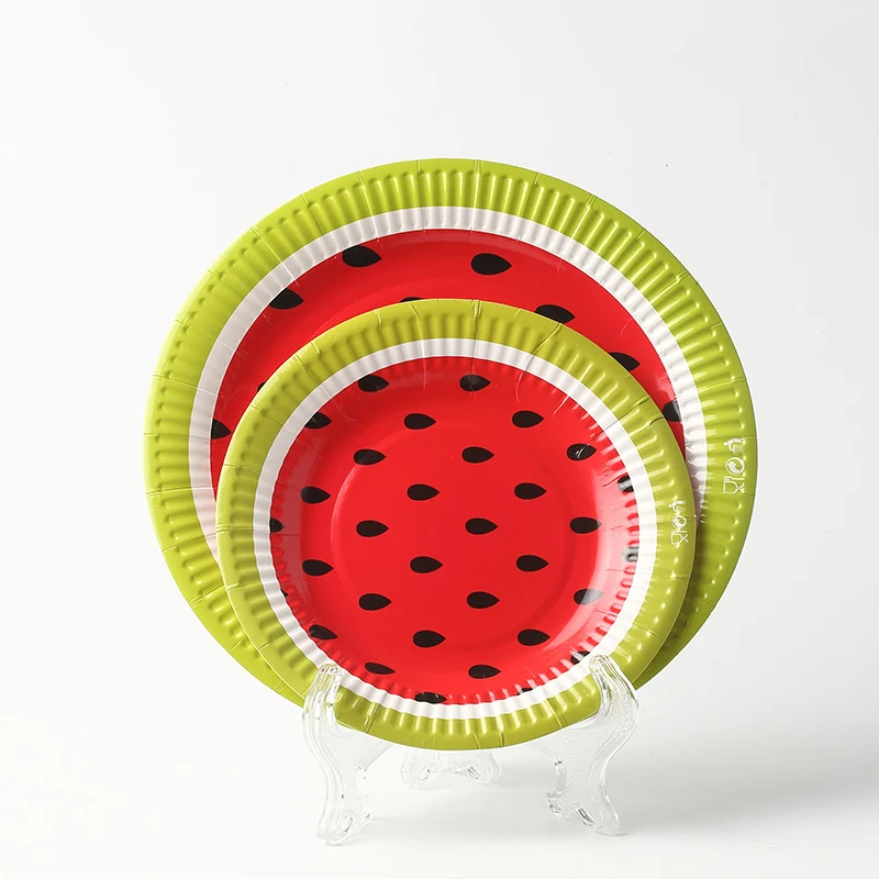 Hot Sale Party Tableware Dish Style Flamingo Disposable Party Paper Plates