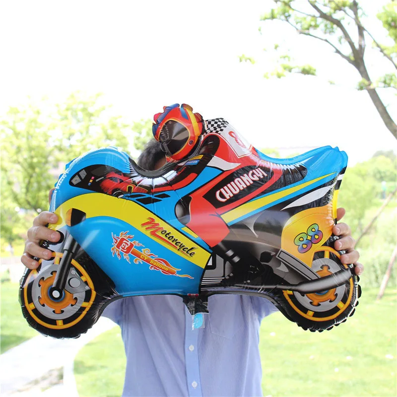 New Motorcycle Shaped Helium Balloon Set balloons birthday foil cartoon balloon