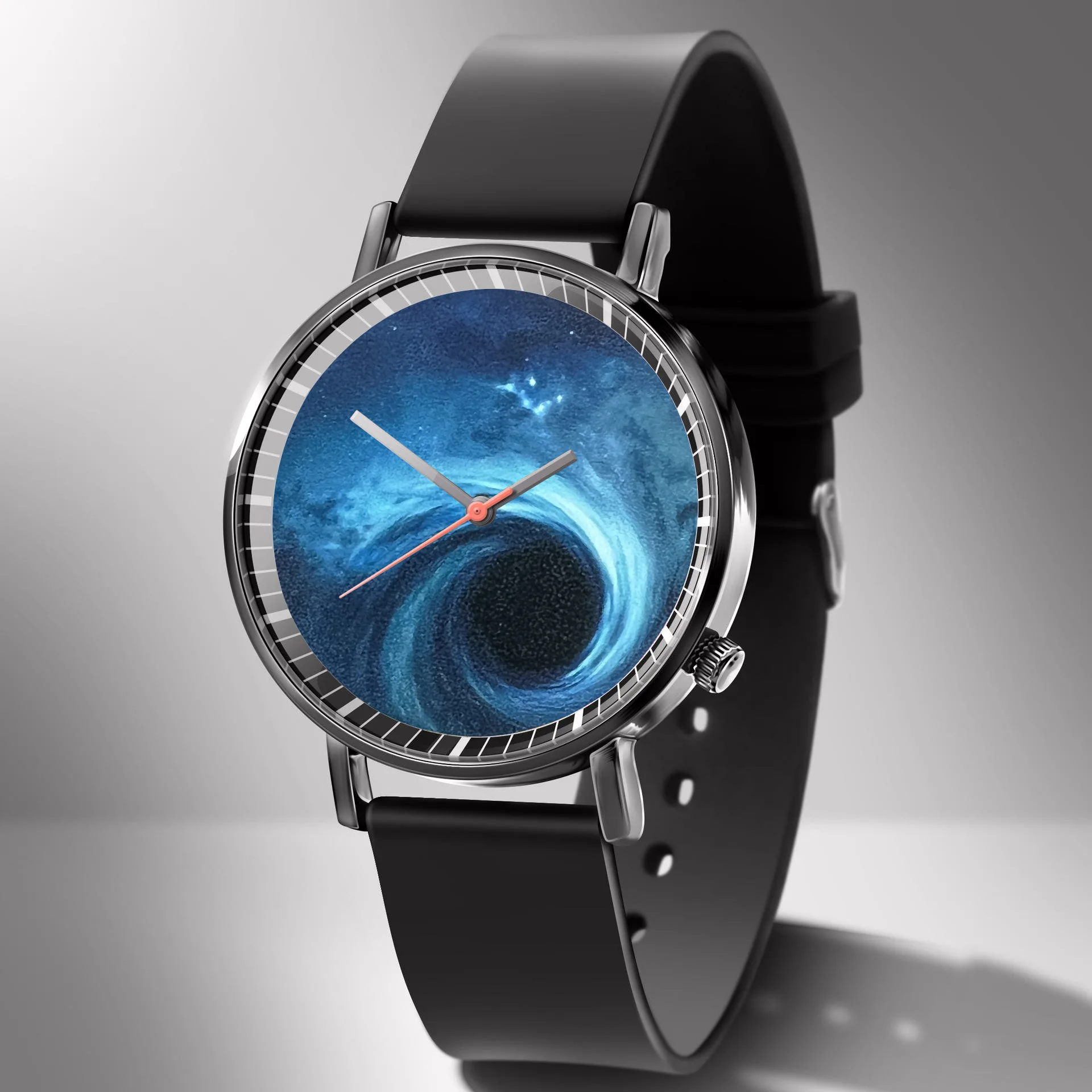 Fashion High Quality Starry Quartz Watches Silicone Band Sport Wrist Watch for Men Boys