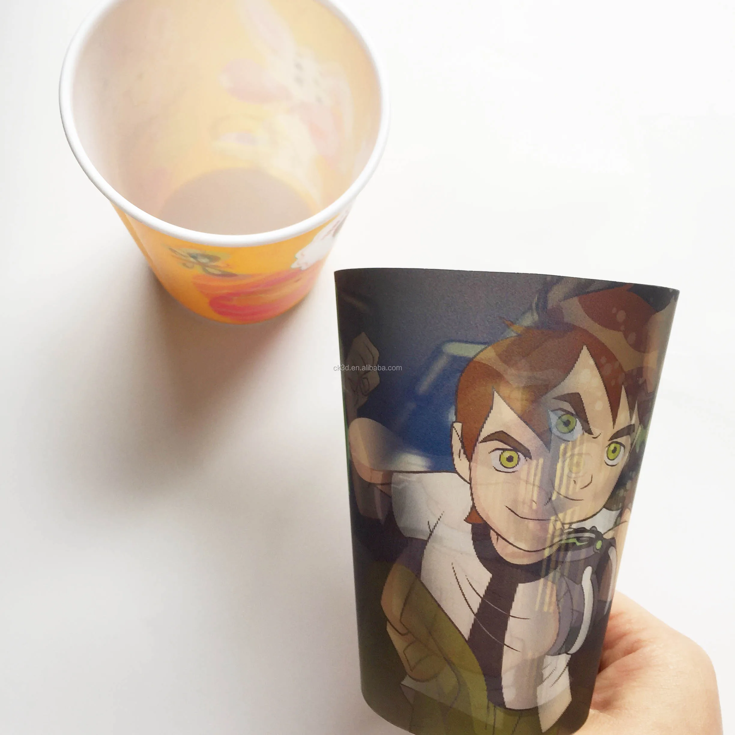 indonesia plastik product iml label 3D lenticular printing cabinet adhesive sticker floor