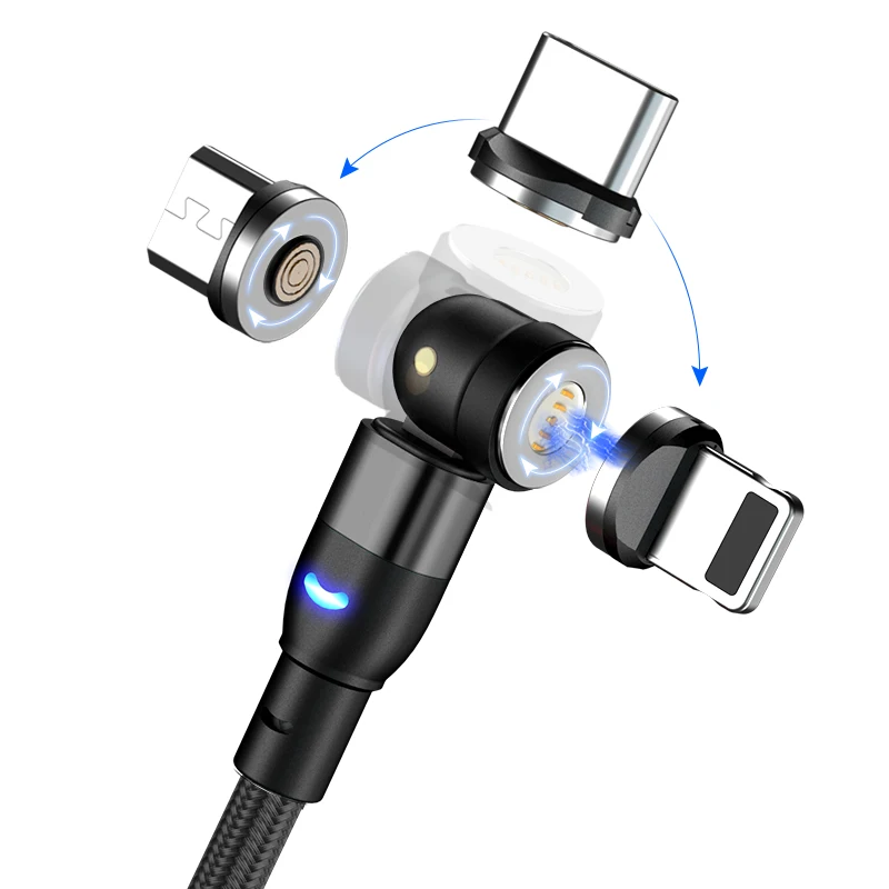 Moq 1 шт. 3 в 1 0,5 м 1 м 2 м оптовая продажа магнитный супер быстрый зарядный кабель Usb Type c Micro 3,0 для быстрой передачи данных мобильный кабель