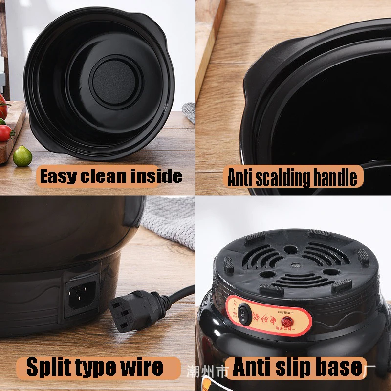 Wholesale Low MOQ Kitchen Smart Appliances Ceramic Cooking Porridge Electric Pot Baby Soup Maker Stew Pot Electric Slow Cooker