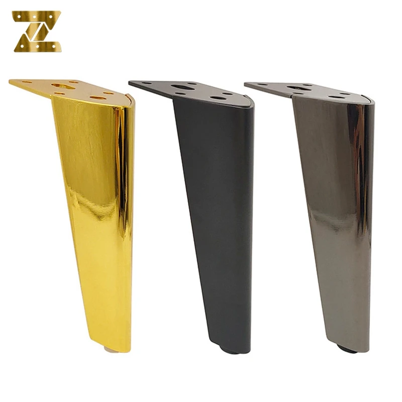 High Quality Metal Sofa Legs 13 15cm Gold Sliver Gun Black Furniture Foot  For TV Stand Table Cabinet