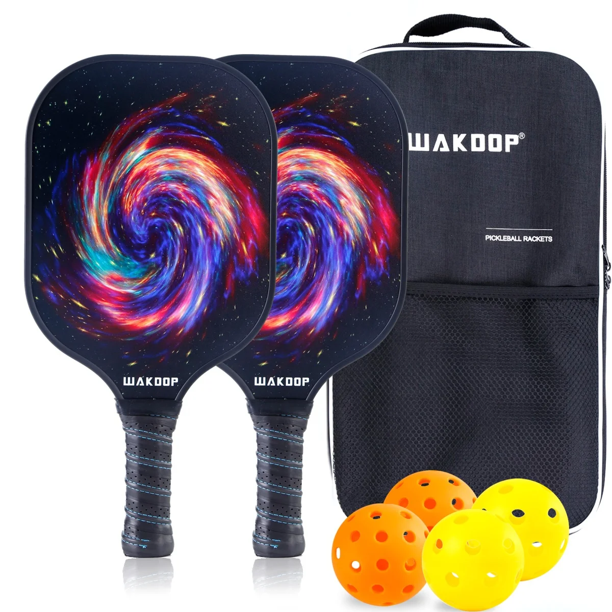 WAKDOP Pickle Tennis Racket Pickleball Bat Paddle Paddel Equipment For Sport Use With Ball Sweat Absorbent And Bag Cover