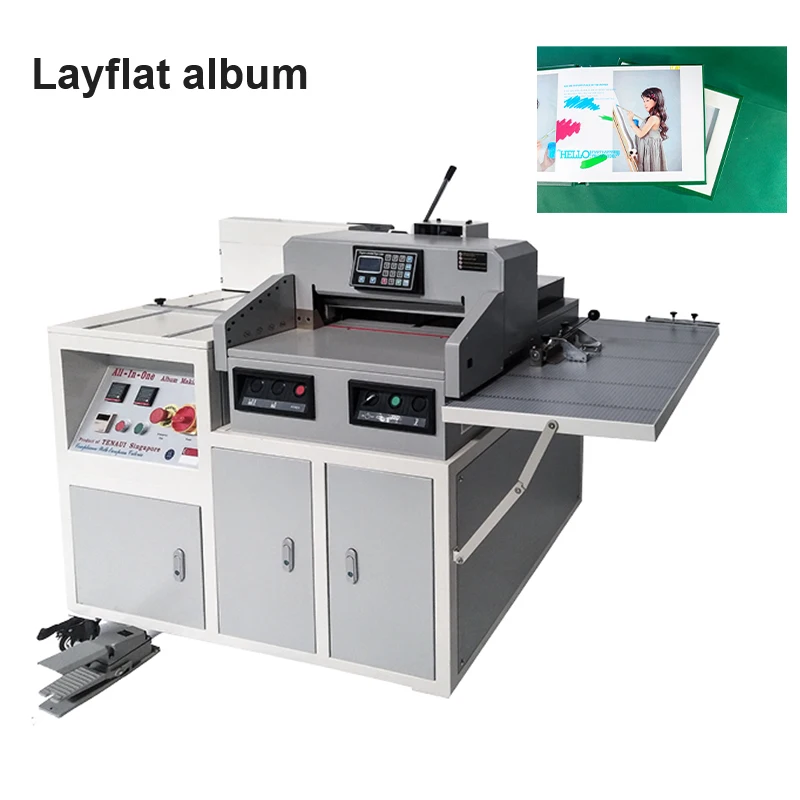 Semi Automatic Photo Album Making Machine Photo Book Maker Photo Book Lay Flat Binding Machine