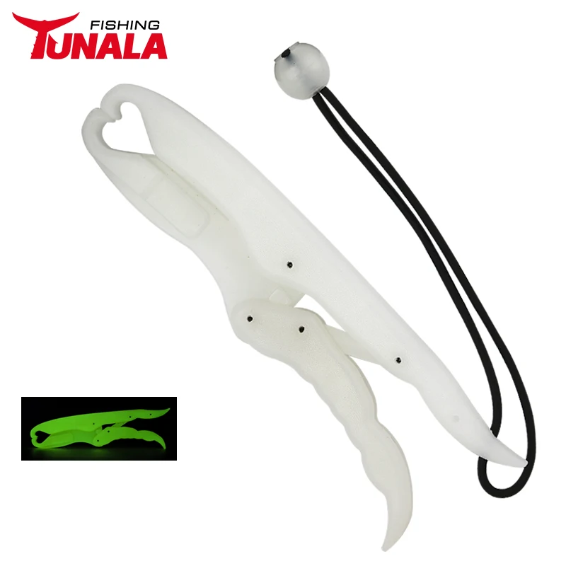 Fish Gripper Saltwater Plastic Catfish Grabber Gripper Tool Fish Grips with Lanyard