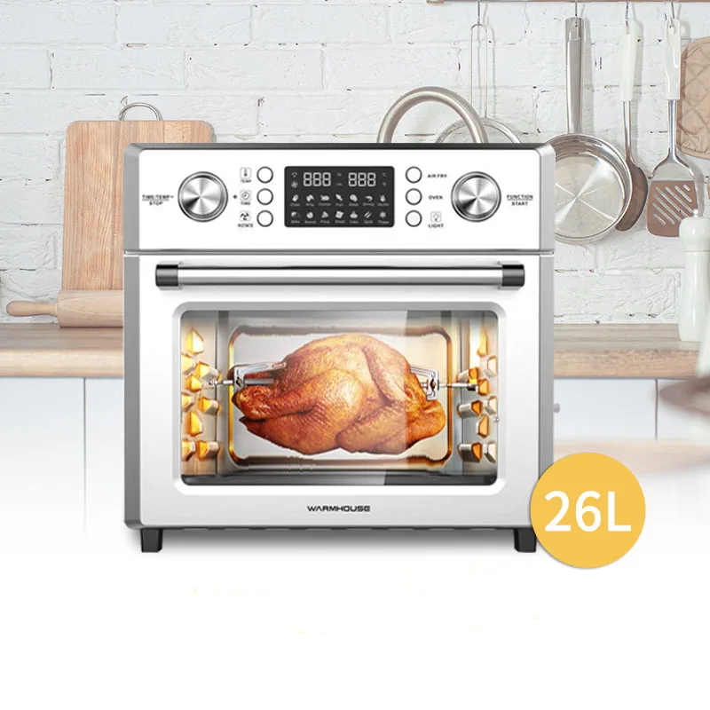 
 Цифровая фритюрница 26 Qt, духовка с обезвоживателем, 1700 Вт, комбинированная воздушная фритюрница с конвекцией  