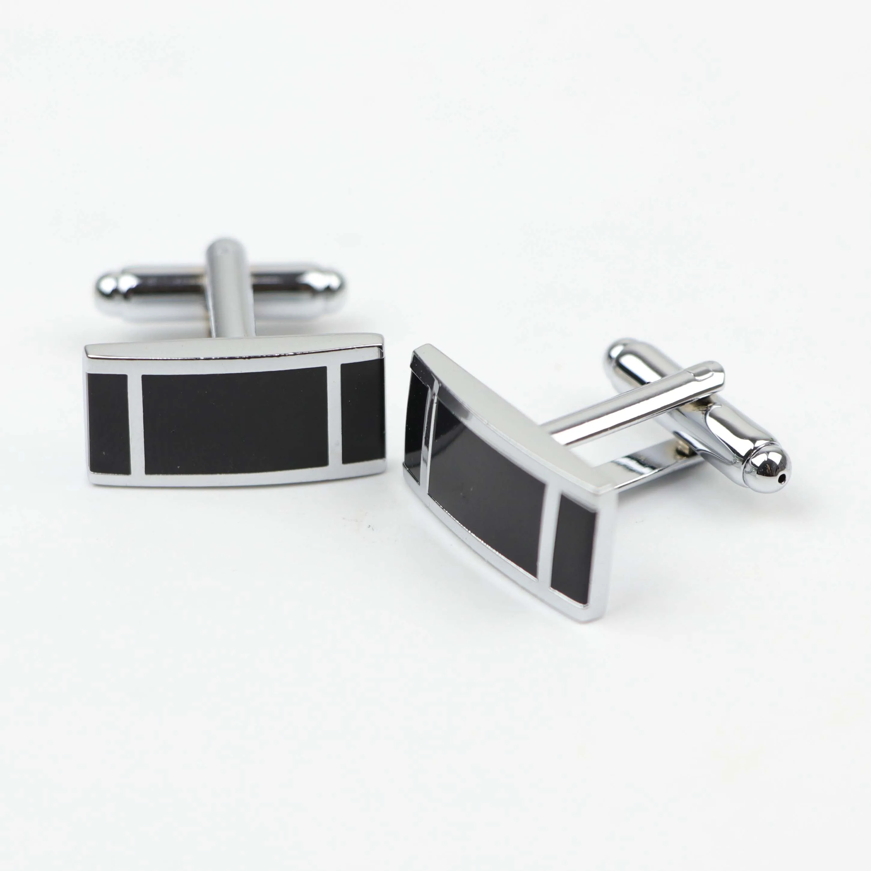 Mens Fashion Laser Engraved Check Sudoku Design Cufflink Luxury Cuff Buttons Silver Black Cuff Links Shirt Jewelry