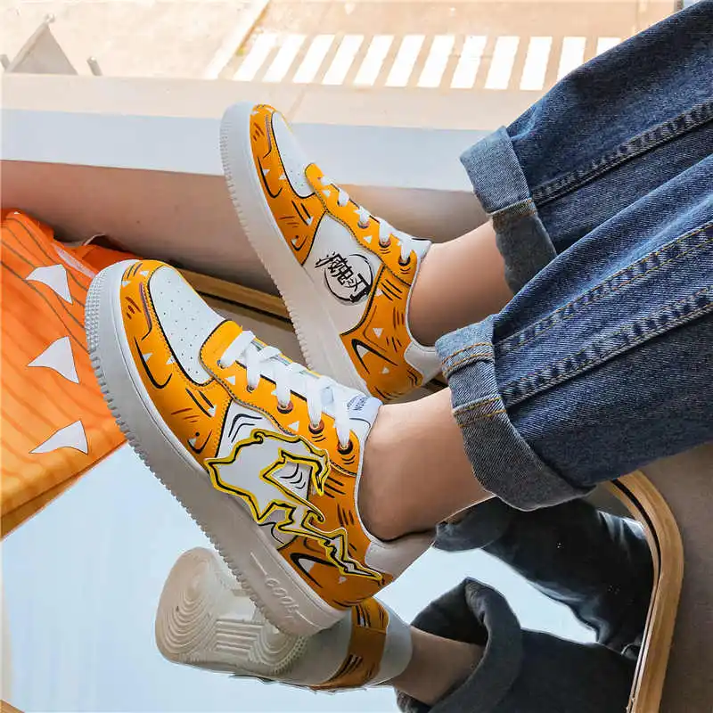 
Wholesale Designer Men Sneakers Demon Slayer 3D Anime Breathable Men Casual Shoes Men Skateboard Shoes 