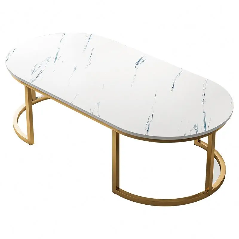Buy China Furniture Wood Coffee Table with Golden Stainless Steel Leg Rose Coffee Table Side Table