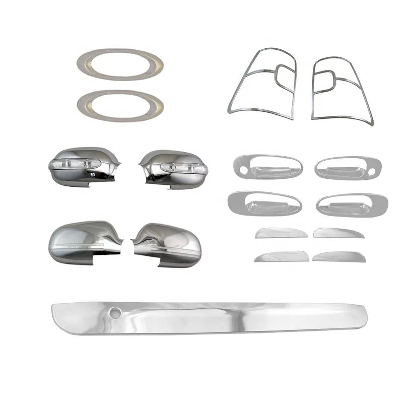 Good quality car exterior accessories auto chrome set toyota corolla 1996 car model car ABS chrome full set