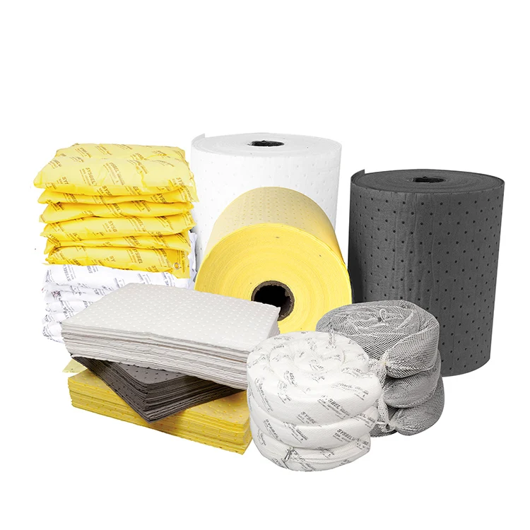 SYSBEL CE Certificate Factory Supply Chemical Absorbent Material Light Weight Universal Absorbent Cotton Roll