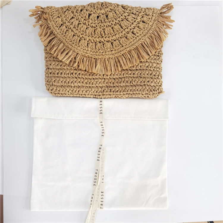 Costom Logo Printing White Envelope Cotton Canvas Clothes Pillow Pouch Bag With Cotton Bow Envelope Dust Pouch