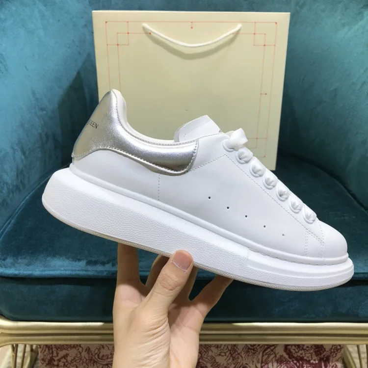 Кроссовки McQueen Роскошные Дизайнерские кроссовки на массивной платформе увеличивающие плоскую подошву обувь для скейтбординга