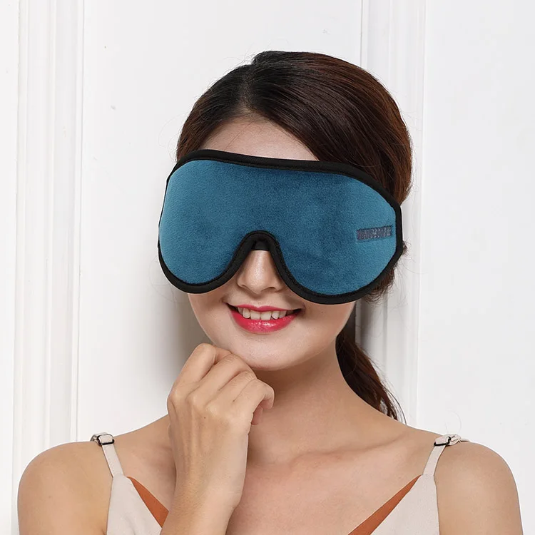 Luxury Quality Contoured Cup Satin Sleep Eye Mask Padded Sleeping Eye Mask 3D