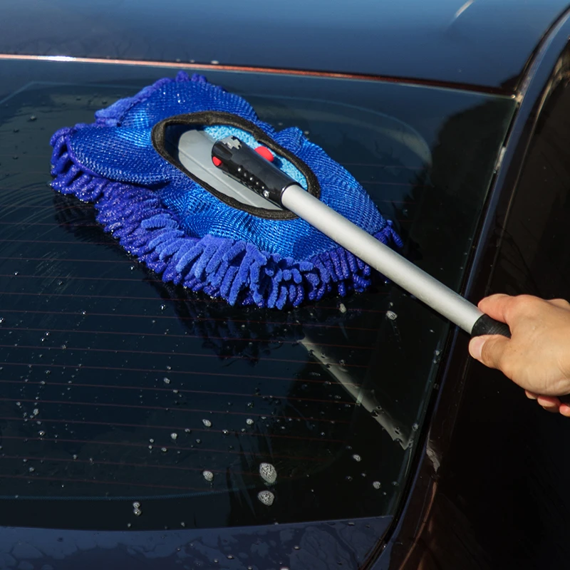 Boomjoy Microfiber Cleaning Cloth Wash Mitt Duster Squeegee Tire Brush Car Detailing Cleaning Kit