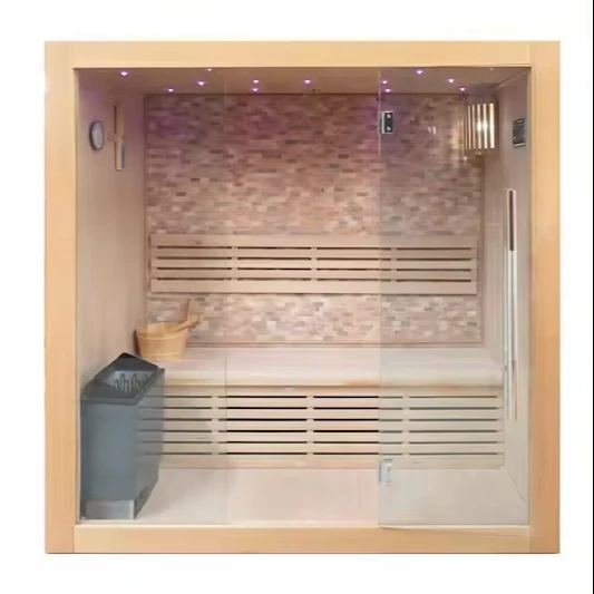 Dry Steam Sauna Room Indoor Suana room With Harvia Electric Heating