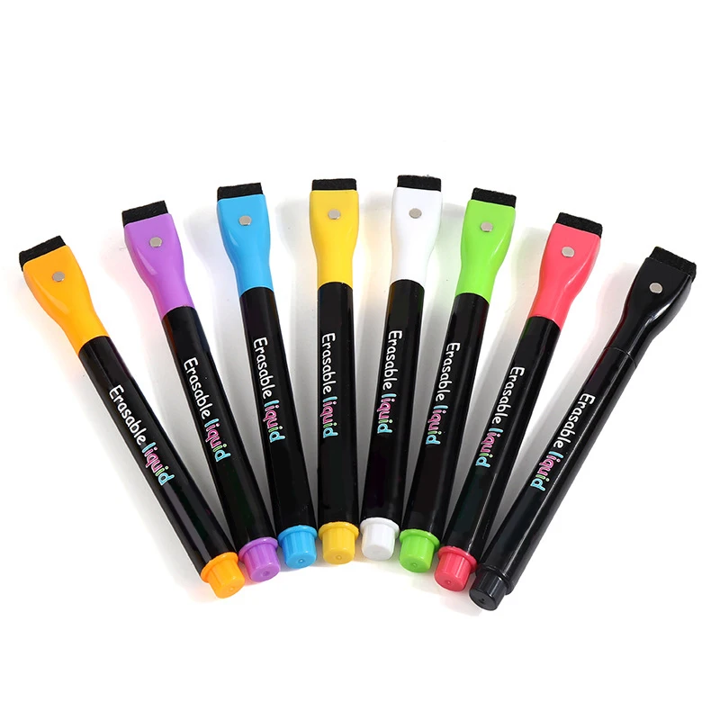factory wholesale Creative Colorful Drawing Erasable Graffiti liquid Whiteboard chalk Marker