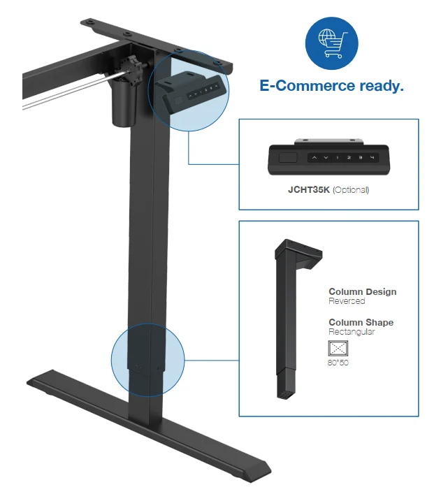 JIECANG Compact packaging Sit Stand Desk Mechanism Study Table for Kids Height Adjustable Desk