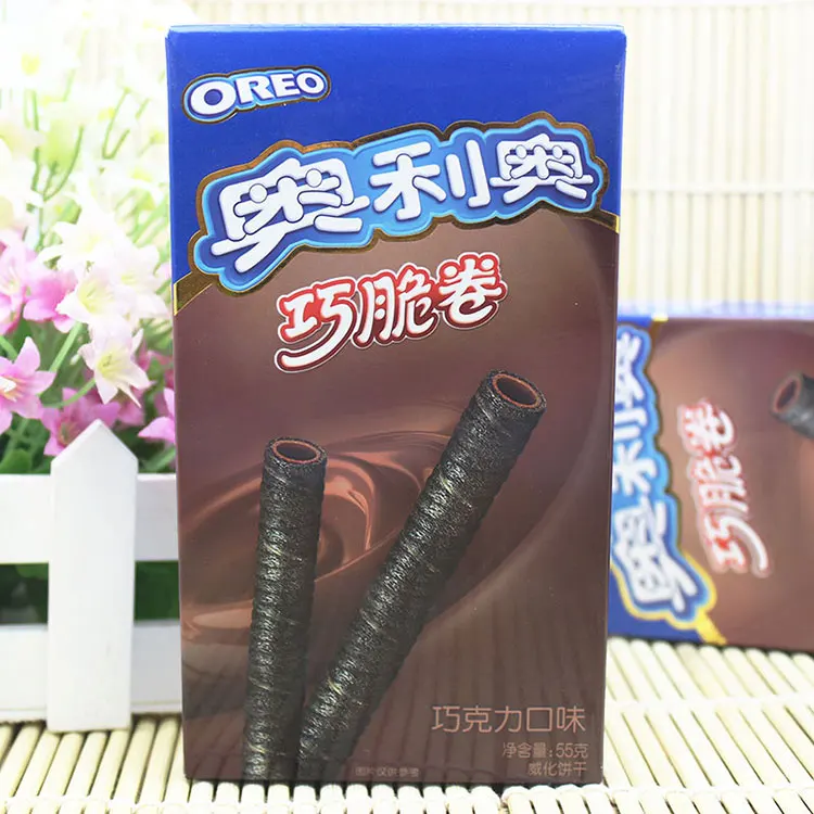 Wafer Rolls Hot SalesChocolate Matcha Delicious Made in China 55g*4