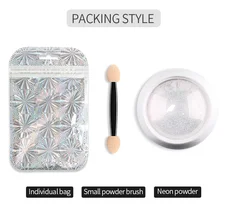 Amazon Nail Art Jewelry Glitter Powder Color Shell Mermaid Pearl Mirror Rainbow Neon Powder