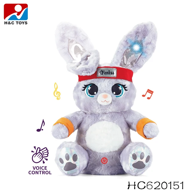 Baby soothing music plush toy electric projection soft cotton plush toys stuffed animal