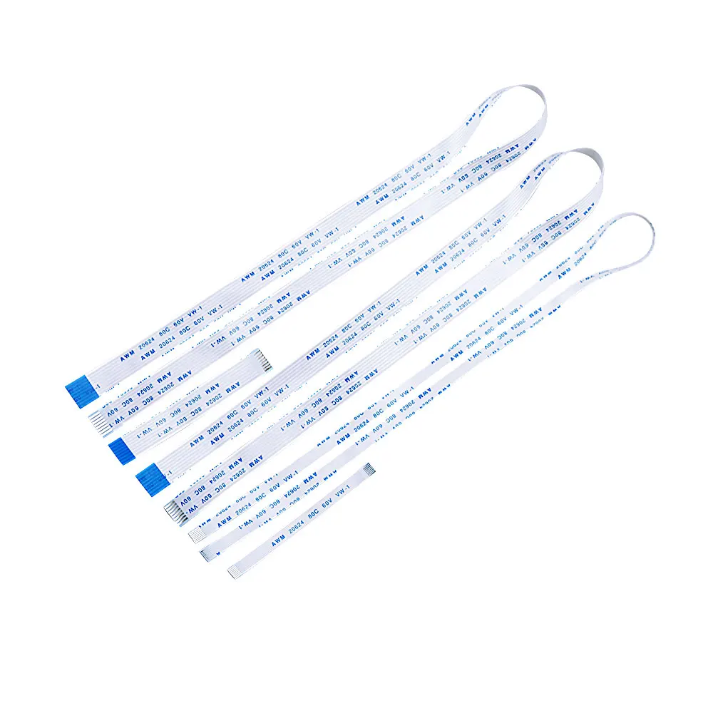 8P Line length 6CM-40CM 10CM 15CM 20CM 25CM Wire AWM 20624 80C 60V VW-1Flat Flexible Cable Pitch 0.5 1.0MM FFC FPC LCD Cables