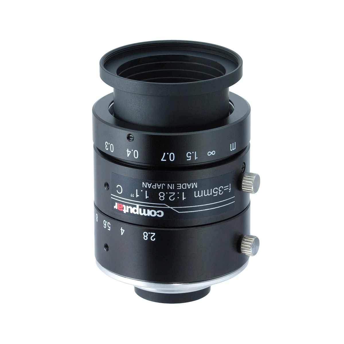 F2.8-F16 Manual Aperture 12mp C-mount Machine Vision CCTV Lens Manual Aperture Telephoto Machine Vision Lens