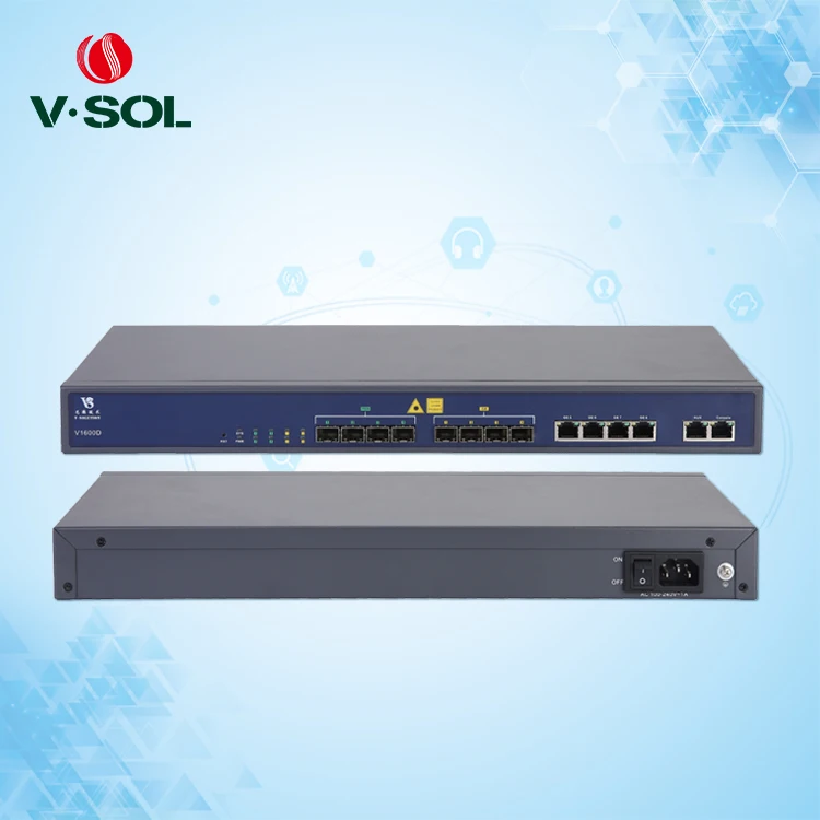  Профессиональный FTTH EPON 1U 4 SFP или + и 4GE RJ45 Uplink 1:64 L3 Route Волоконно-Оптический линейный терминал 4PON Port GEPON